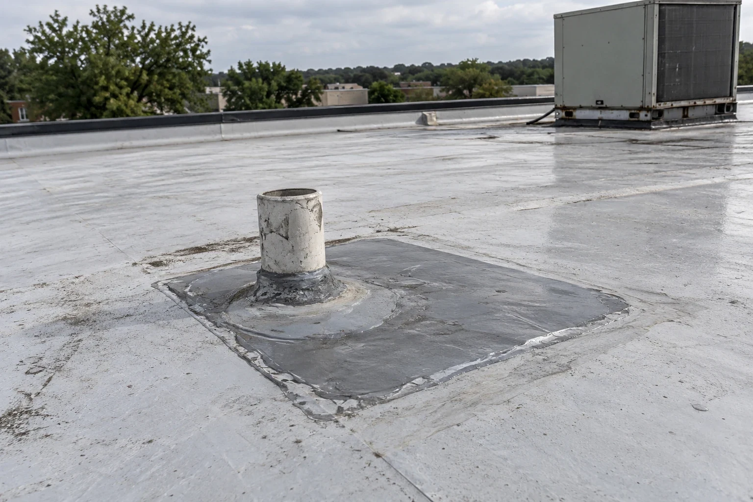 Commercial Roof Membrane Puncture Repair in Tyler, TX