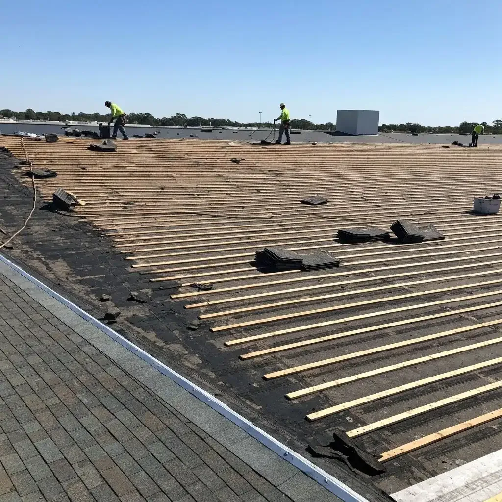 Occupied Building Reroofing in Tyler, TX